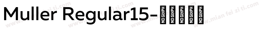 Muller Regular15字体转换
